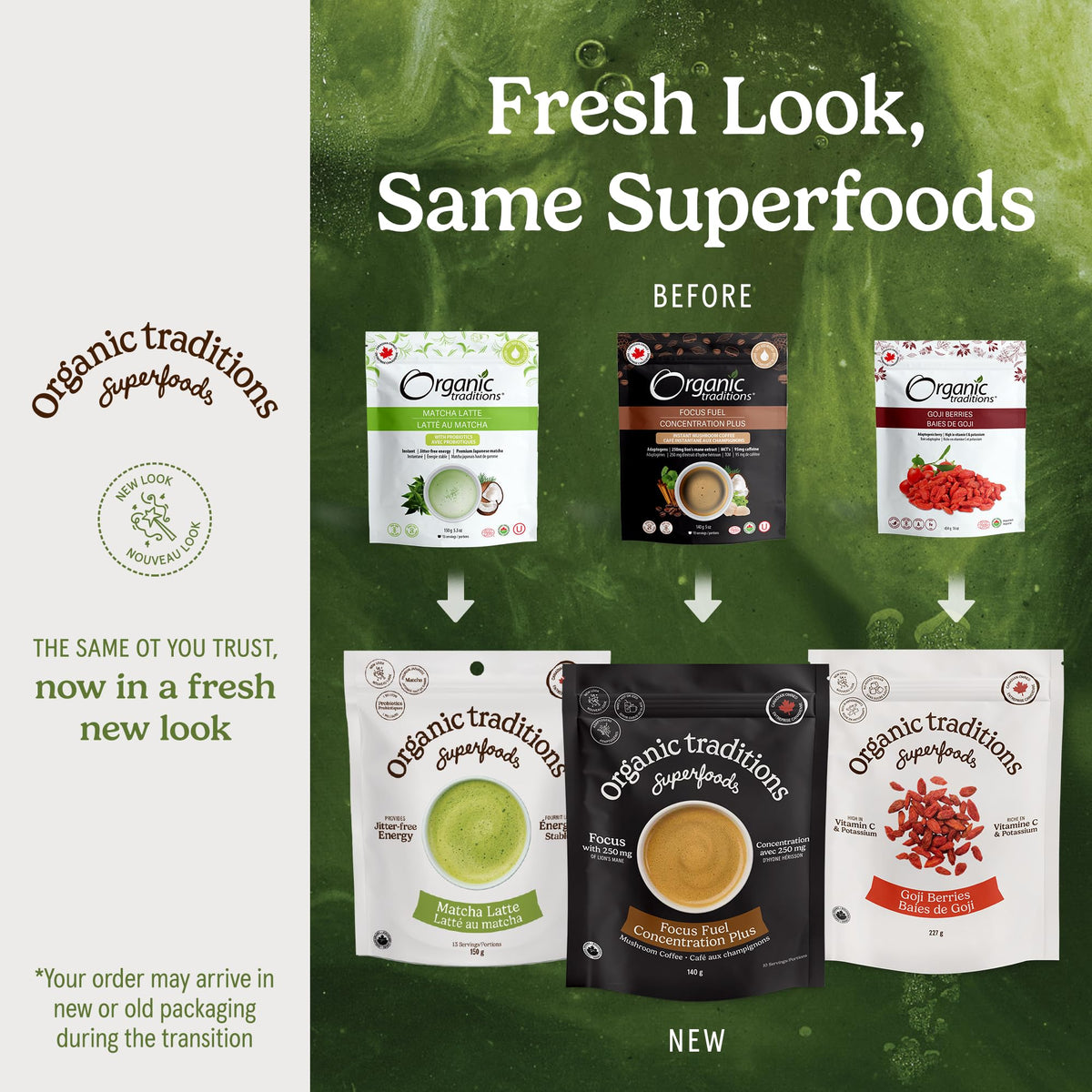 Organic Traditions Superfood Chocolate Latte Powder, Instant Blend, 5.3oz 🍁 All In One Marketplace Canada