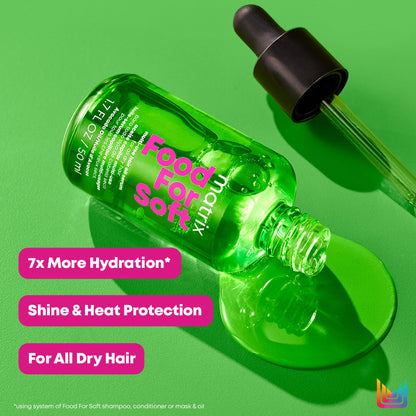 Matrix Multi-Use Hair Oil Serum for All Dry Hair, Hydrating Leave-In Treatment With Avocado Oil, Food for Soft, 50 ml 🍁 All In One Marketplace Canada