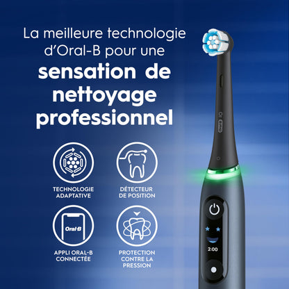 Oral-B iO9 Electric Toothbrush, for the Ultimate Professional Clean Feel, Black Onyx, Rechargeable Electric Toothbrushes, iO Series 9 with 1 Power Toothbrush, 4 Brush Heads, and 1 Charging Travel Case 🍁 All In One Marketplace Canada