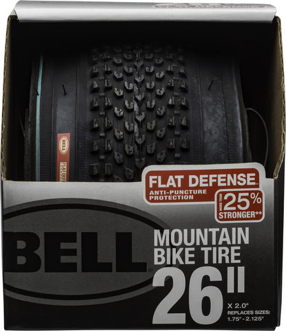 Bell 7091040 Flat Defense Mountain Bike Tire, 26" x 1.75-2.125", Black 🍁 All In One Marketplace Canada
