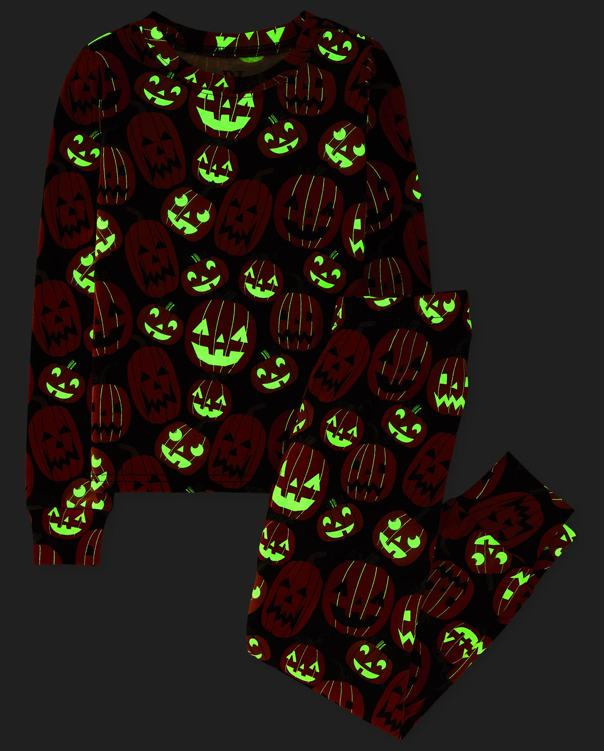 The Children's Place Kids' Family Matching, Halloween Pajama Sets, Cotton, Pumpkin Allover, 14