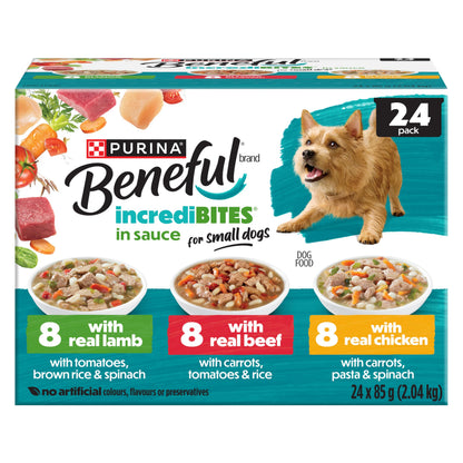 Beneful Incredibites Wet Dog Food, Lamb, Beef & Chicken in Sauce (24 Pack) 🍁 All In One Marketplace Canada