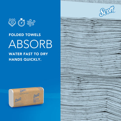 Scott Professional Universal Multifold Paper Towels, Bulk (01840), Absorbency Pockets, White, 9.2"x9.4" Towel, Compressed, Compact (250 Sheets/Pack, 16 Packs/Case, 4,000 Sheet Total) 🍁 All In One Marketplace Canada