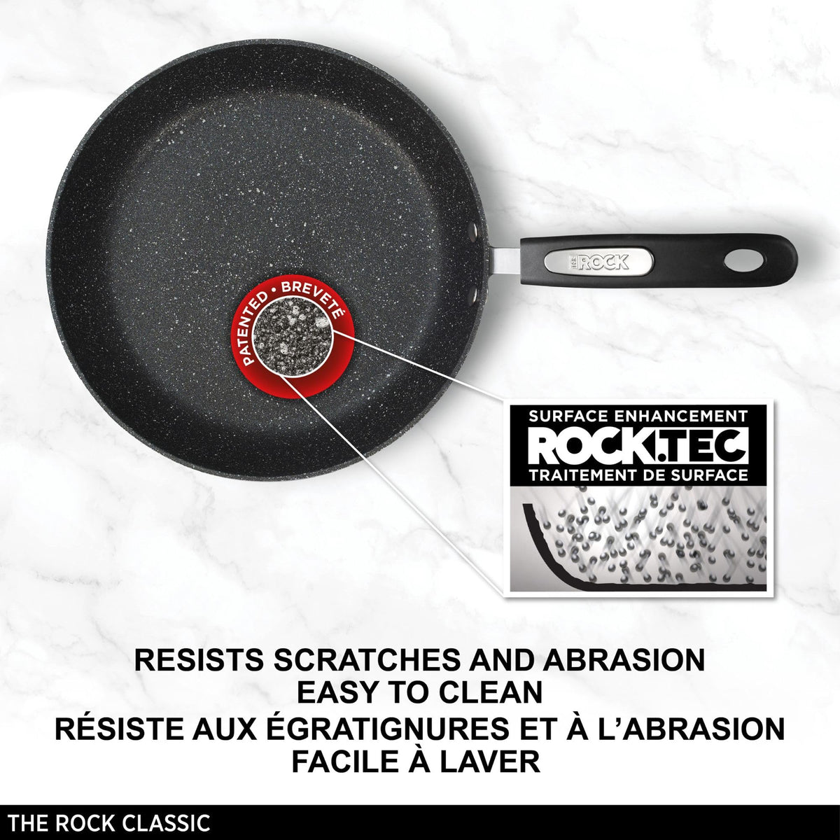 Starfrit The Rock 26cm (10") Non-Stick Multi Pan - Tawa - Durable Forged Aluminum - Oven Safe - PFOA Free - Easy to Clean - Black 🍁 All In One Marketplace Canada