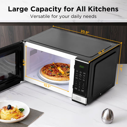 BLACK+DECKER Microwave Oven, 1.1 Cu.ft 900W Digital Stainless Steel 🍁 All In One Marketplace Canada
