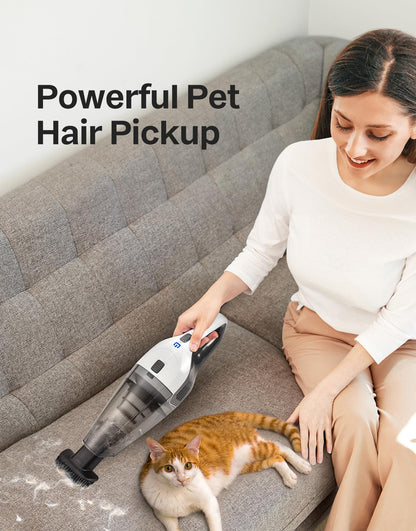Handheld Vacuum Cleaner, Powerful Suction Portable Lightweight Hand Held Vacuum Cordless with 25-30Mins Long Runtime Rechargeable Battery Quick Charge for Home, Car, Carpet Stairs, Pet Hair Cleaning 🍁 All In One Marketplace Canada