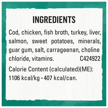 Beyond Natural Wet Dog Food, Alaskan Cod, Salmon & Sweet Potato Ground Entree - 368 g Can (12 Pack) 🍁 All In One Marketplace Canada