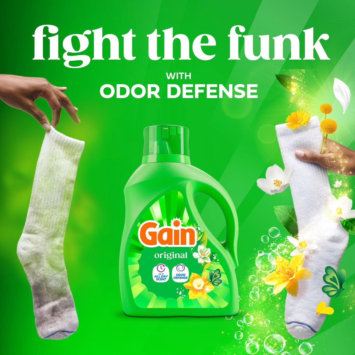 Gain Aroma Boost Liquid Laundry Detergent, Original Scent, HE Compatible, 107 Loads, 4.55L 🍁 All In One Marketplace Canada