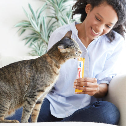 INABA Churu Cat Treats, Lickable, Squeezable Creamy Purée Cat Treat with Green Tea Extract & Taurine, 14 Grams Each Tube, 40 Tubes, Tuna Variety Box 🍁 All In One Marketplace Canada