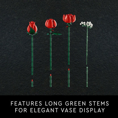 LEGO Botanicals Bouquet of Roses Artificial Flowers - Fake Red Roses Building Set for Adults, Ages 18+ - Gifts for Birthdays - Home Decor for Table Display - 10328 🍁 All In One Marketplace Canada