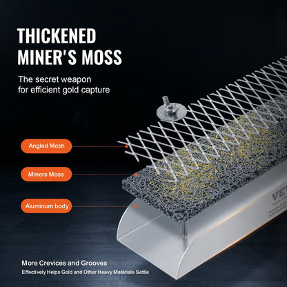 VEVOR Gold Panning Kit with Mini Sluice Box, 12" Aluminum Gold Mining Equipment, 16 PCS Golds Prospecting Kit with Golden Pan, Classifier Screen, Separating Magnet, Drawstring Backpack and Accessories 🍁 All In One Marketplace Canada