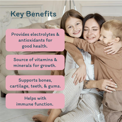 Organika Kids Electrolytes Powder Sticks - Sugar-Free Hydration + Immune support with 100% of daily Vitamin C, Minerals and Prebiotic Fibre | Strawberry Kiwi Flavour - 3.5g x 20 sachets 🍁 All In One Marketplace Canada