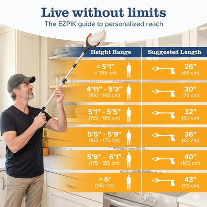 EZPIK® PRO 36" Long Reach Grabber Tool for Elderly - 90 cm Folding Magnetic Pick Up Stick - Grabber Stick for Disabled with Rotating Head 🍁 All In One Marketplace Canada