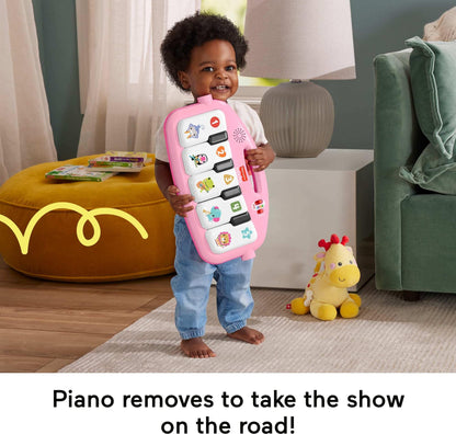 Fisher-Price Glow and Grow Kick & Play Piano Gym, Pink 🍁 All In One Marketplace Canada