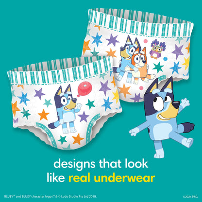 Pampers Easy Ups Girls & Boys Potty Training Pants, Size 5 (3T4T), Bluey Absorbent Training Underwear, Up to 100% Leakproof Day and Night, Hypoallergenic, 1 Pack (Count of 66) 🍁 All In One Marketplace Canada