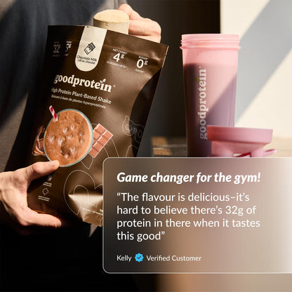 Good Protein – 32g Protein, Vegan High Protein Powder, 100% Natural, Non-GMO, Dairy-free, Gluten & Soy Free and No Added Sugar. Plant-Based Protein Shake (Chocolate Milk, 940 g) 🍁 All In One Marketplace Canada
