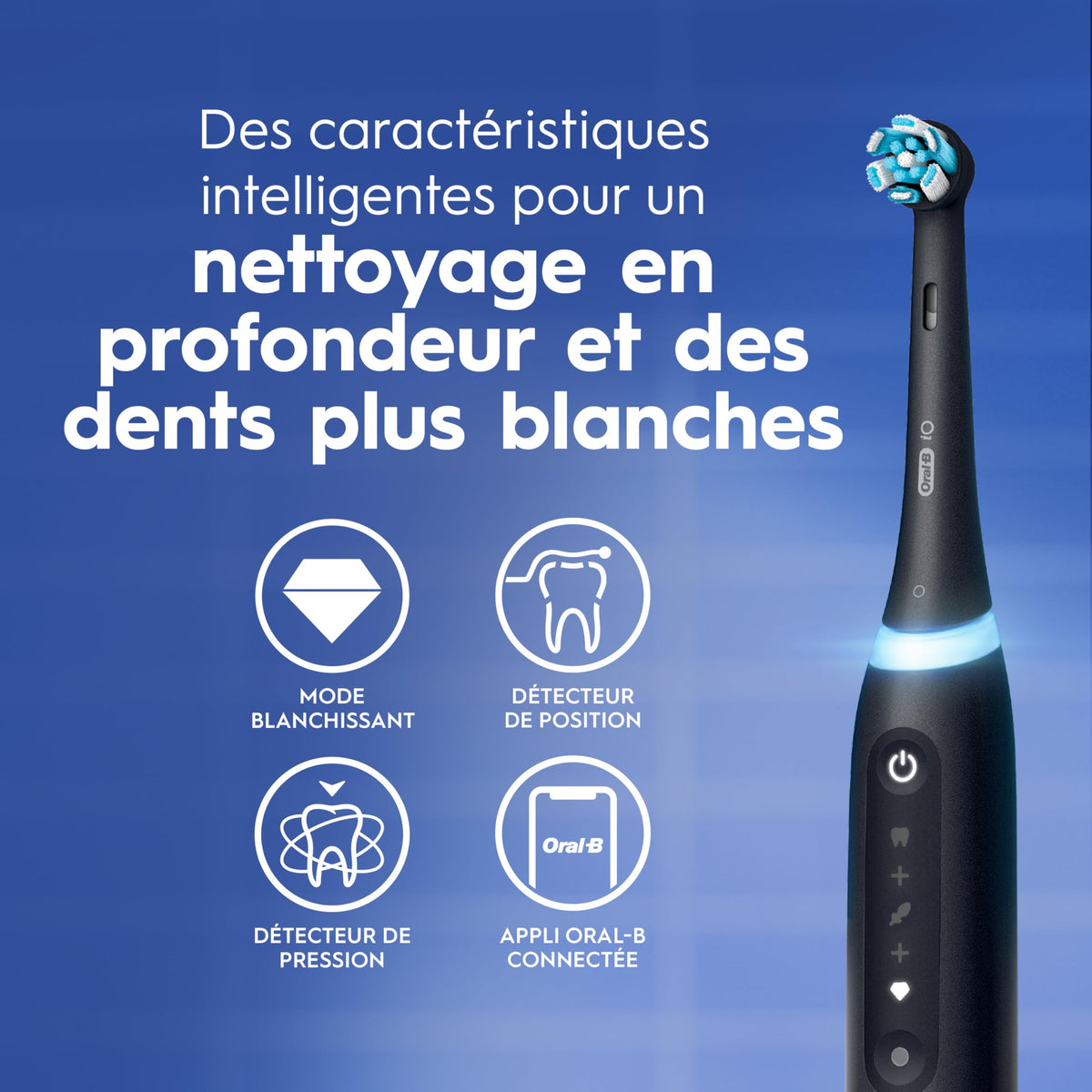 Oral-B iO Series 5 Limited Electric Toothbrush with (3) Brush Head, Rechargeable, Black 🍁 All In One Marketplace Canada