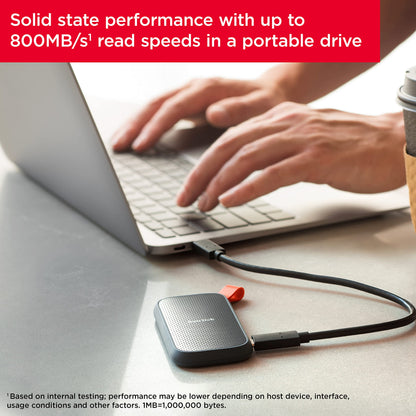 SanDisk 2TB Portable SSD - Up to 800MB/s, USB-C, USB 3.2 Gen 2, Updated Firmware - External Solid State Drive - SDSSDE30-2T00-G26 🍁 All In One Marketplace Canada