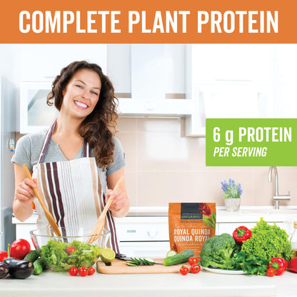 Viva Naturals Organic Quinoa (4 lb) – Quinoa Organic, Non-GMO & Pre-Washed Whole Grain | Gluten-Free Vegan Plant Protein, Source of Fibre & Iron, Puffed Rice & Pasta Substitute 🍁 All In One Marketplace Canada