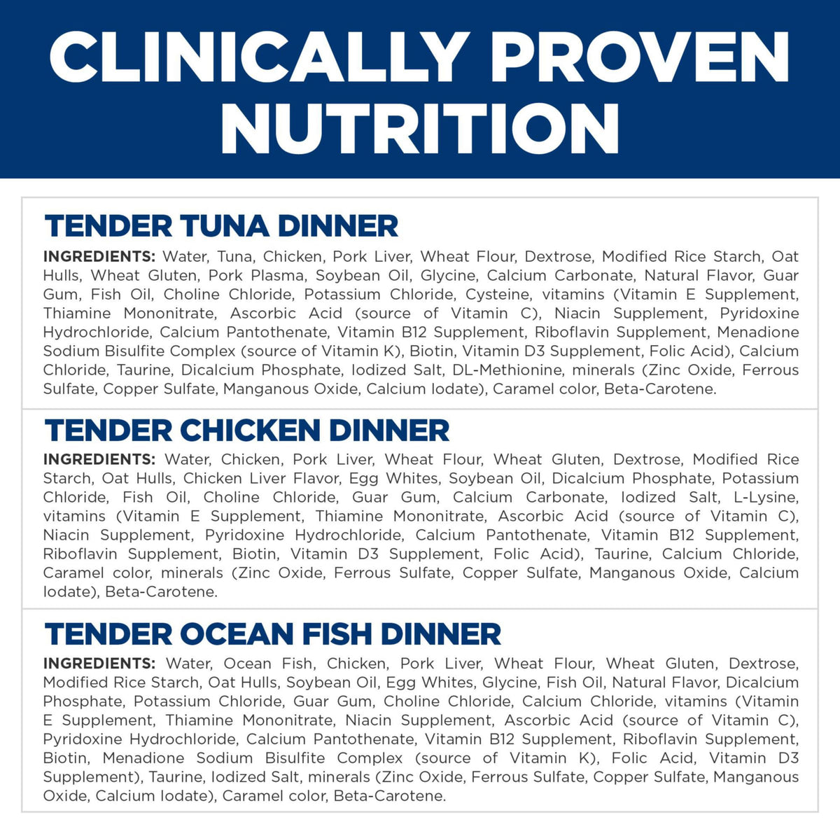 Hill's Science Diet Adult Canned Cat Food Variety Pack, Tender Dinner Chicken, Tuna, and Ocean Fish, 5.5 oz, 12 Pack Wet cat Food 🍁 All In One Marketplace Canada
