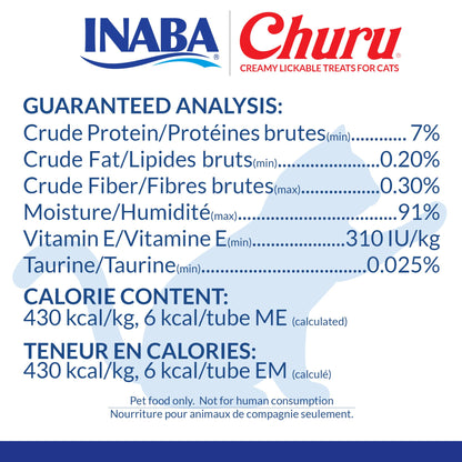 INABA Churu Cat Treats, Lickable, Squeezable Creamy Purée Cat Treat with Green Tea Extract & Taurine, 14 Grams Each Tube, 50 Tubes, Chicken Variety 🍁 All In One Marketplace Canada