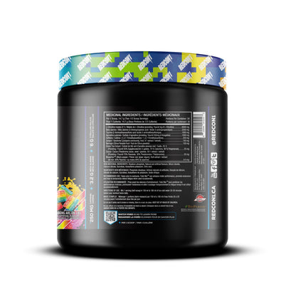 REDCON1 Total War Pre Workout Powder, Rainbow Candy - Beta Alanine + Citrulline Malate Vegan & Keto Friendly Preworkout for Men & Women with 250mg of Caffeine - Fast Acting HMB (30 Servings) 🍁 All In One Marketplace Canada
