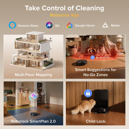 Roborock 2026 New Qrevo S Pro Robot Vacuum and Mop, 18,500Pa Suction, Anti-Tangle Brushes, Reactive AI Obstacle Recognition, 75℃ High-Temp Washing, 10mm Mop Lifting, Self-Emptying and Refilling 🍁 All In One Marketplace Canada