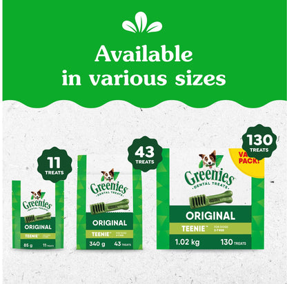 GREENIES Dog Treats Original Teenie Natural Dental Care, (43 Treats) 12oz. Pack 🍁 All In One Marketplace Canada