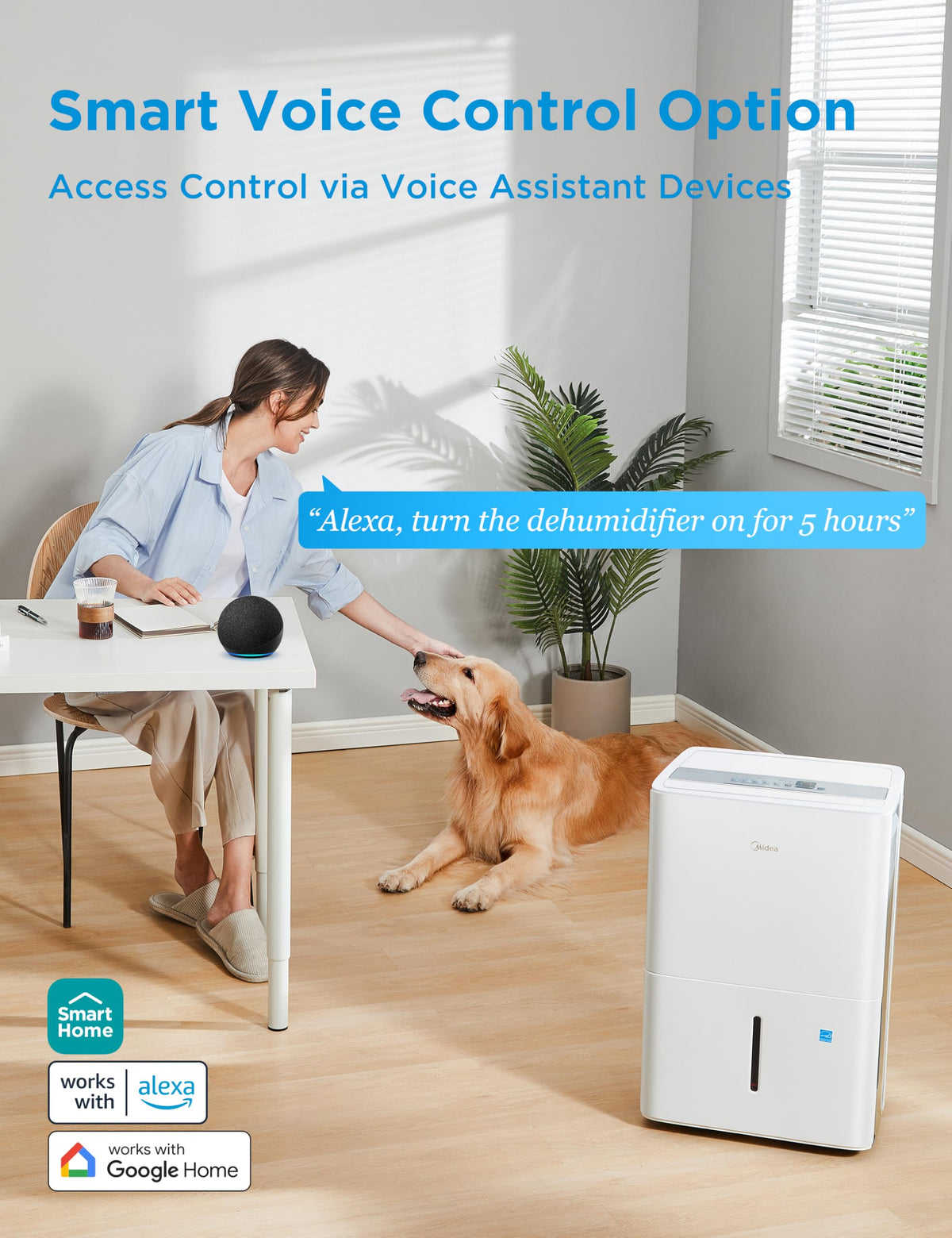 Midea Dehumidifier with Pump for Basement, Energy Star, WiFi, 50 Pint DOE 🍁 All In One Marketplace Canada