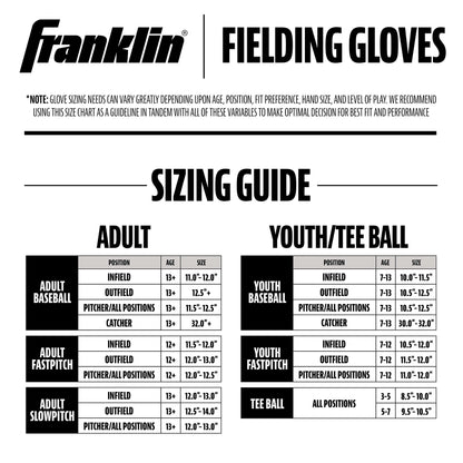 Franklin Sports Baseball and Softball Glove - Field Master - Baseball and Softball Mitt - Adult and Youth Glove - Outfield - Left Hand Throw - 13" 🍁 All In One Marketplace Canada