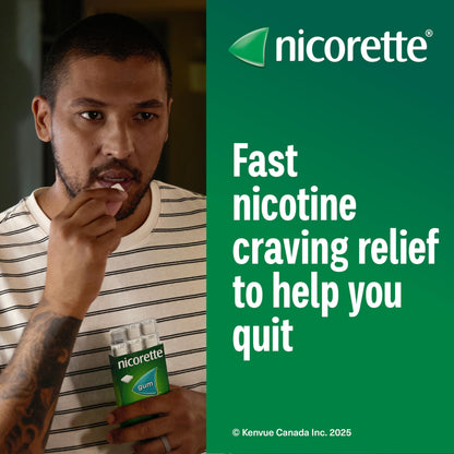 Nicorette 2mg Nicotine Gum, Cinnamon – Quit Smoking Aid with Fast Craving & Withdrawal Relief, Nicotine Replacement Therapy (NRT), 105 Pieces 🍁 All In One Marketplace Canada