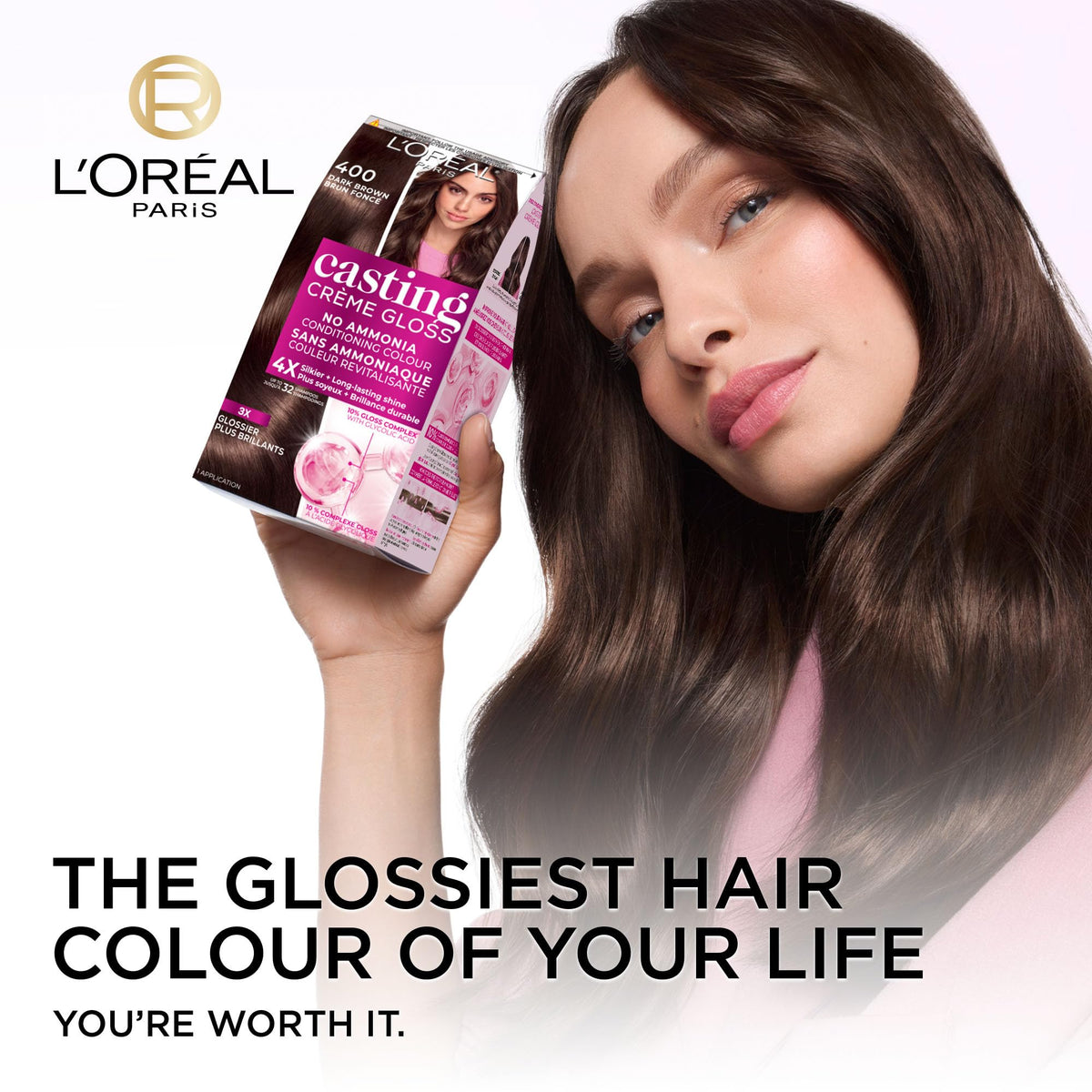 L'Oréal Paris Casting Crème Gloss Hair Dye, 300 Darkest Brown, Semi permanent Hair Color with Hair Gloss, 1 Kit (Pack of 2) 🍁 All In One Marketplace Canada