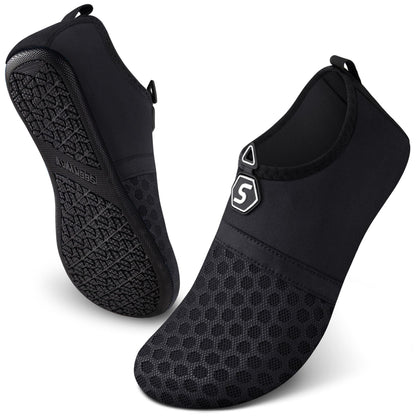 SEEKWAY Water Shoes Women Men Quick-Dry Beach Aqua Socks Barefoot Non Slip Swim Pool Outdoor Surf River Lake Yoga SK001 Black Size 8.5-9.5 W/7.5-8.5 M 🍁 All In One Marketplace Canada