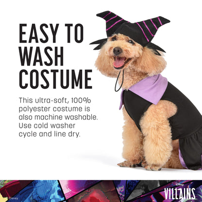 Disney for Pets Halloween Disney Villains Maleficent Costume - X-Large -| Disney Villains Halloween Costumes for Dogs, Officially Licensed Disney Dog Halloween Costume, Purple (FF22963)