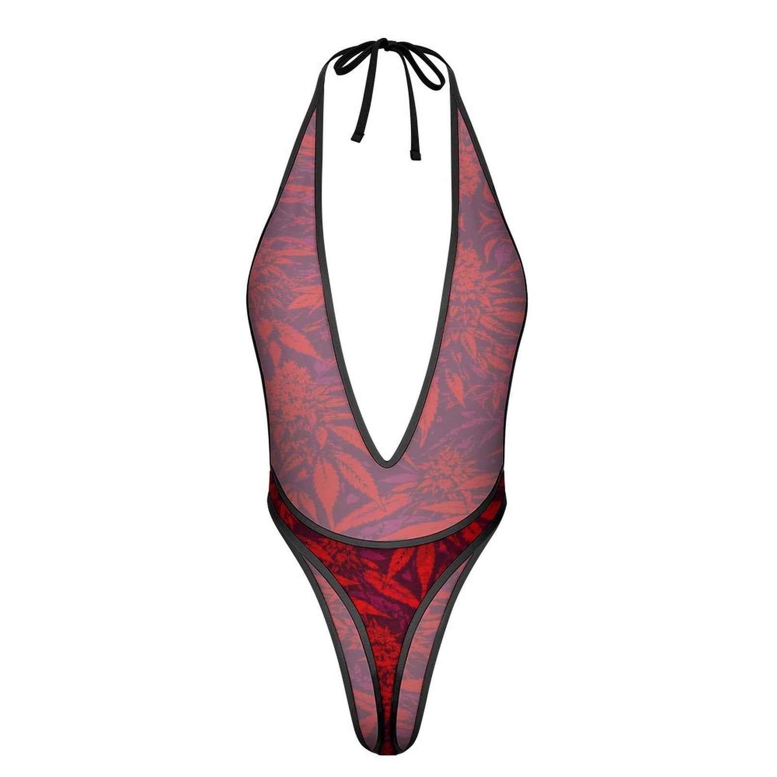 Electric Lettuce Sexy AF Deep-V thong bodysuit