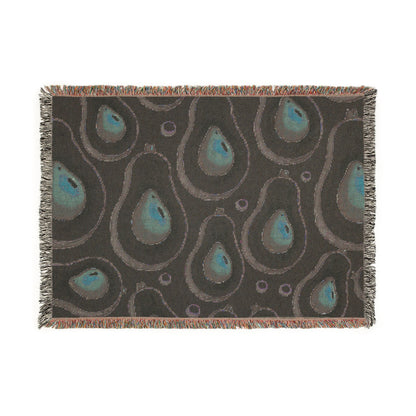 Avocado Pattern Woven Blanket – Cozy Decorative Throw for Kitchen, Living Room & Gifts