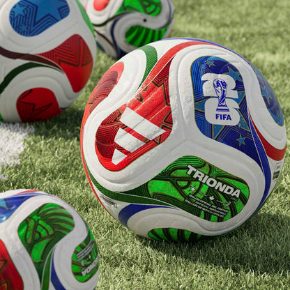 Adidas Unisex-Adult World Cup Pro Soccer Ball, White/Solar Blue/Red/Flash Lime, 5 🍁 All In One Marketplace Canada