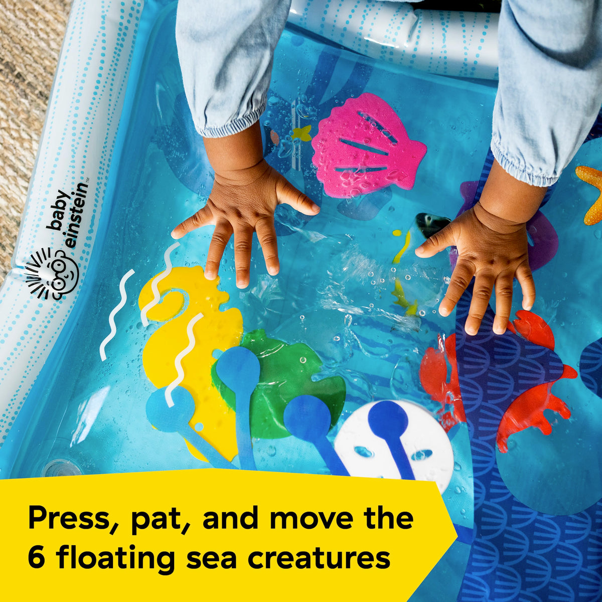 Baby Einstein Octopus Water Play Mat - Safety Fill Line, Tummy Time Activity & Sensory Toy for Babies Newborn & up, Blue 🍁 All In One Marketplace Canada
