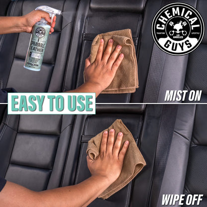 Chemical Guys Sprayable Leather Cleaner and Conditioner in One for Car Interiors, Apparel, and More (Works on Natural, Synthetic, Pleather, and More) Leather Scent, 473 ml 🍁 All In One Marketplace Canada