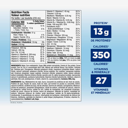 Ensure Plus Calories, Nutritional Supplement Shake Value Pack, To Help With Healthy Weight Gain Or Maintenance, Chocolate, 24 x 235-mL Bottles 🍁 All In One Marketplace Canada