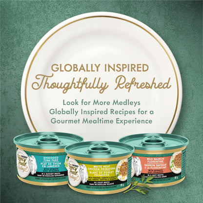 Fancy Feast Medleys Wet Cat Food, White Meat Chicken Florentine - 85 g Can (24 Pack) 🍁 All In One Marketplace Canada