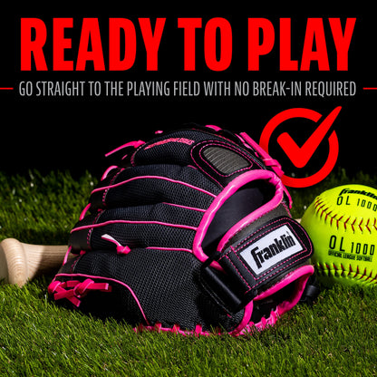 Franklin Sports Softball Glove - Left and Right Handed Softball Fielding Glove - Windmill Fastpitch Pro Series - Adult and Youth Fielding Glove - 12 Inch Right Hand Throw - Pink 🍁 All In One Marketplace Canada