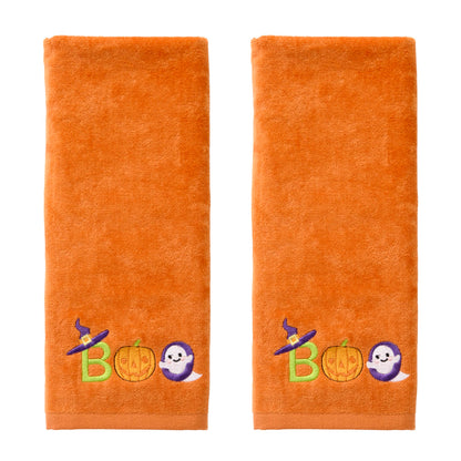 SKL Home Halloween Boo Hand Towel Set for Bath/Kitchen/Bar & Gift, 2 Count