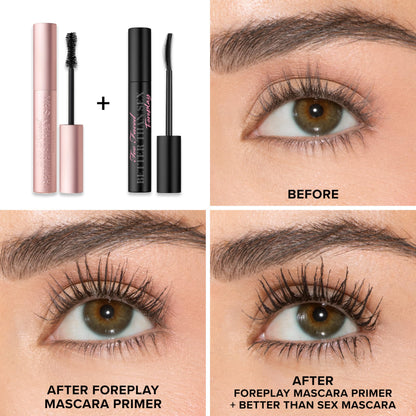 Too Faced Better Than Sex Volumizing Mascara | False Lash Effect with Volume, Length, Curling + Conditioning Peptides, Travel Size, 4.8 g, Black 🍁 All In One Marketplace Canada