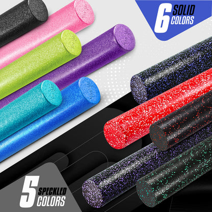 Yes4All High-Density EPP Round Back Roller Foam, Foam Roller for Yoga, Pilates & Stretching - 12, 18, 24, 36 inch 🍁 All In One Marketplace Canada