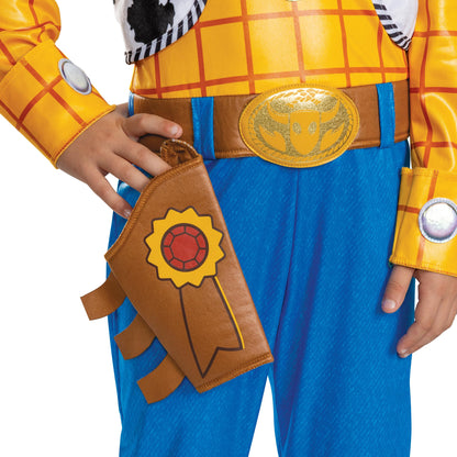 Disney Toy Story Woody Costume, Official Boys Halloween Dress Up Outfit, Size (3T-4T)