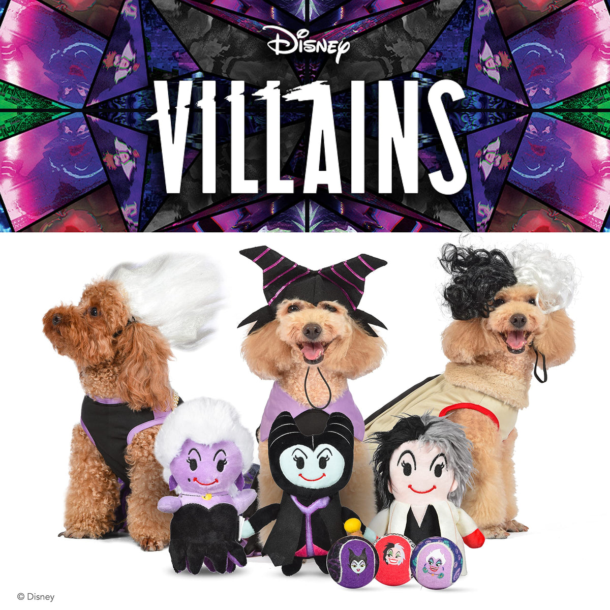 Disney for Pets Halloween Disney Villains Cruella Dog Costume - Officially Licensed Halloween Costumes for Dogs, Size Extra Extra Large