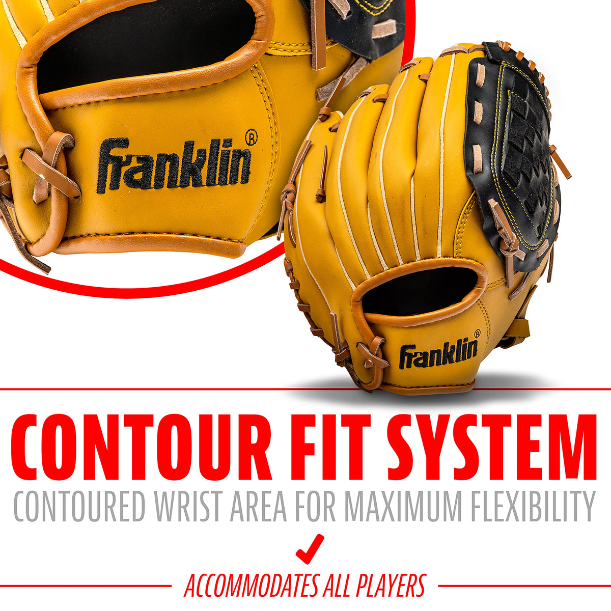 Franklin Sports Baseball and Softball Glove - Fieldmaster Adult + Youth Baseball Gloves - Mens + Womens Infield + Outfield Mitt - Right Hand Throw - 10.5" 🍁 All In One Marketplace Canada