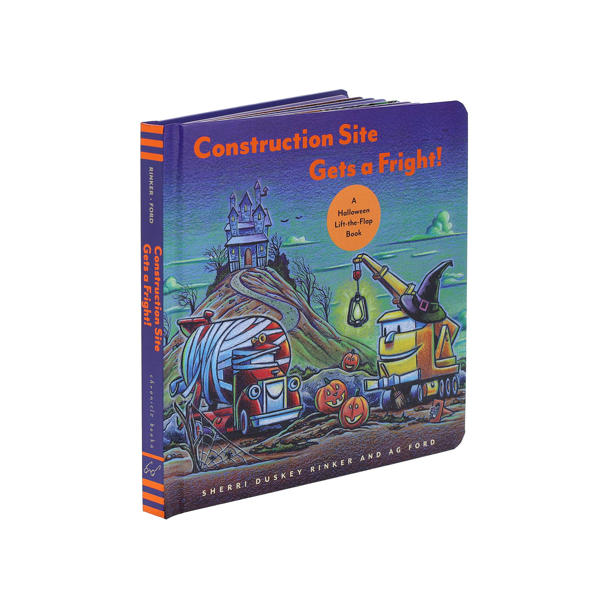 Construction Site Gets a Fright!: A Halloween Lift-the-Flap Book
