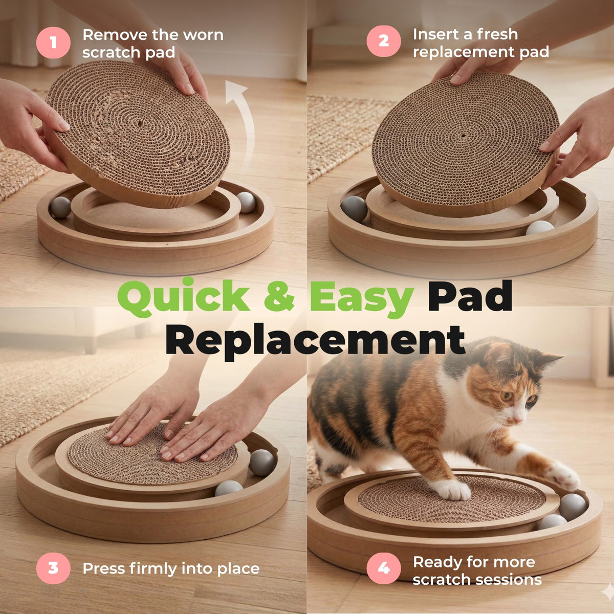 Best Pet Supplies Catify by Best Pet Supplies Spin and Scratch Replacement Pads (5 Pack) 🍁 All In One Marketplace Canada